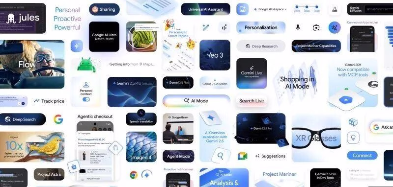 谷歌IO带着全生态AI来单挑全球了：AI搜索、生视频、Agent、XR... 有不服的吗？