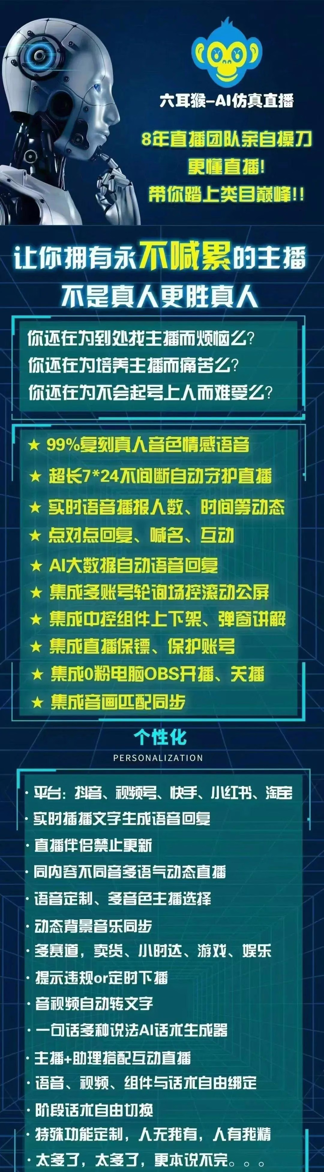 六耳猴AI:解放主播双手的全链路自动化解决方案