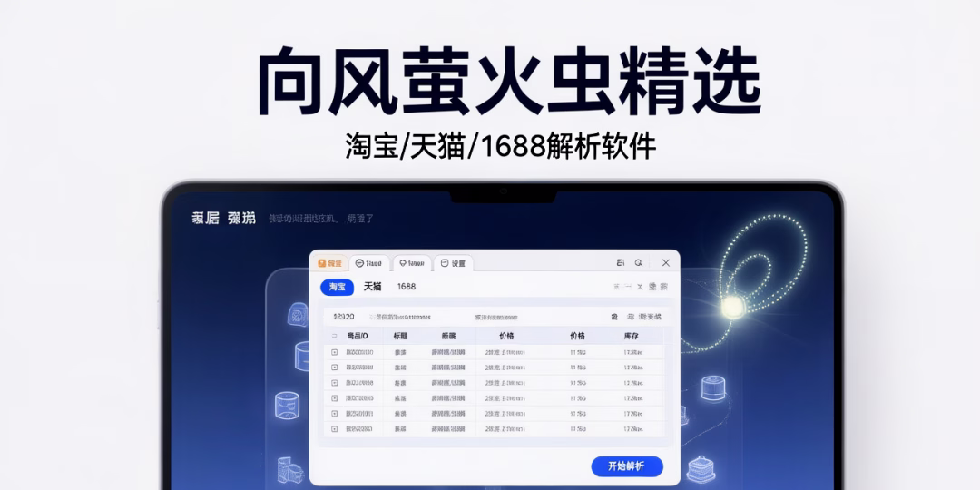 向风萤火虫精选：高效解析淘宝天猫1688，多平台适用，助你轻松上货！